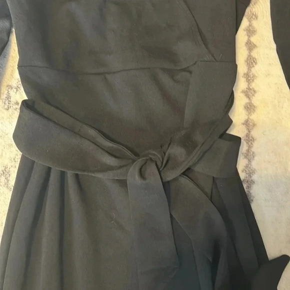 MIDI Style Evening Dress, V Neck Bishop Sleeves Size Small NWOT - Picture 4 of 10